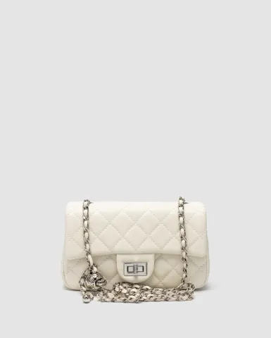 Perline Bag Cream/Silver