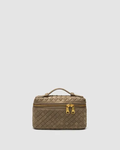 Nostra Suede Bag Brown/Gold