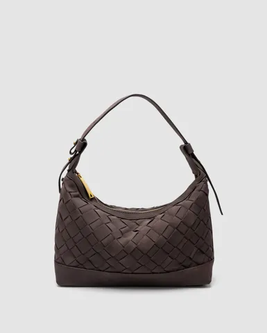 Terrelle Suede Bag Chocolate/Gold